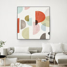 Dot Com I by Isabelle Z on GIANT ART - red abstract