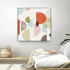 Dot Com I by Isabelle Z on GIANT ART - red abstract