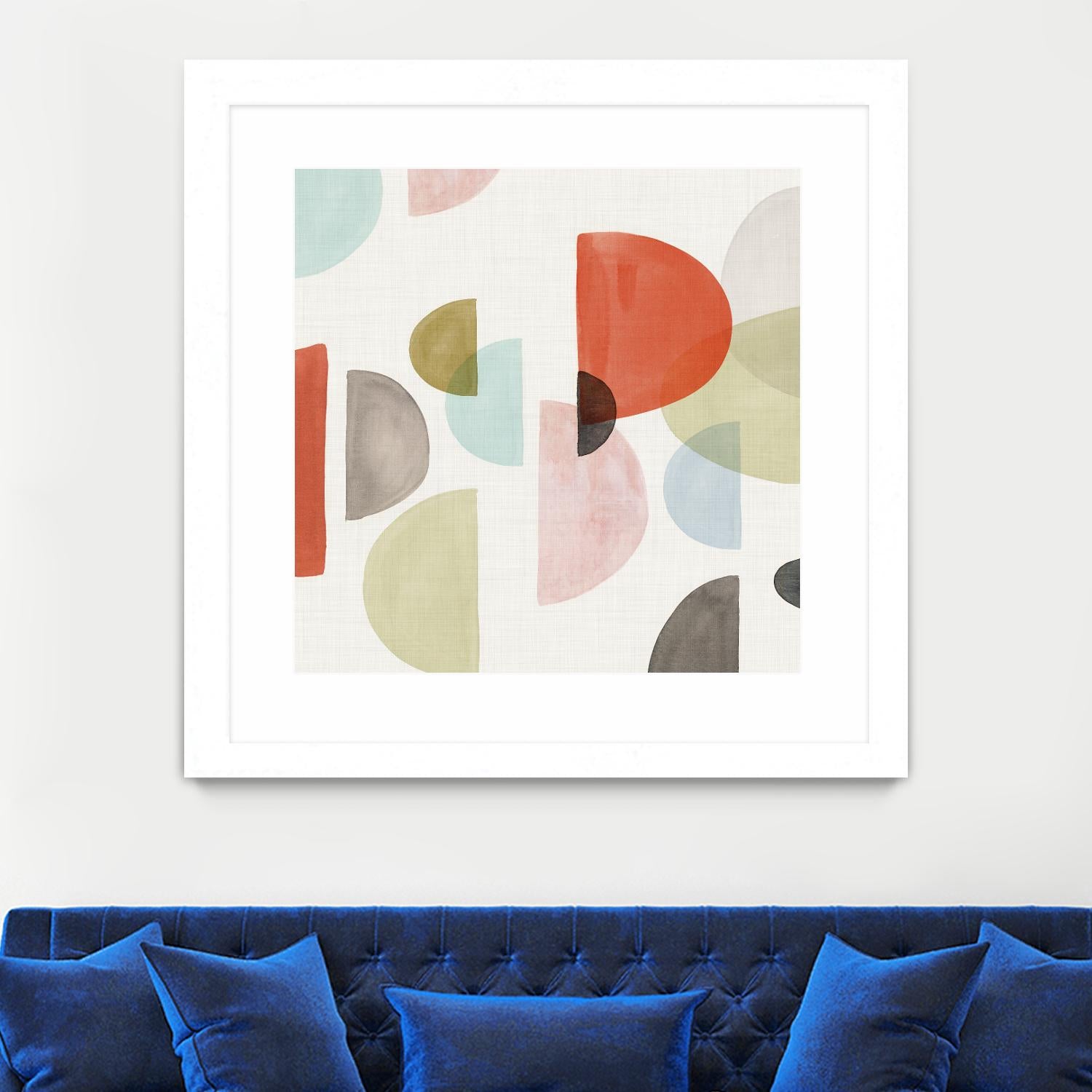 Dot Com I by Isabelle Z on GIANT ART - red abstract