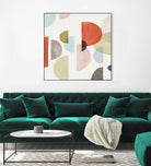 Dot Com I by Isabelle Z on GIANT ART - red abstract