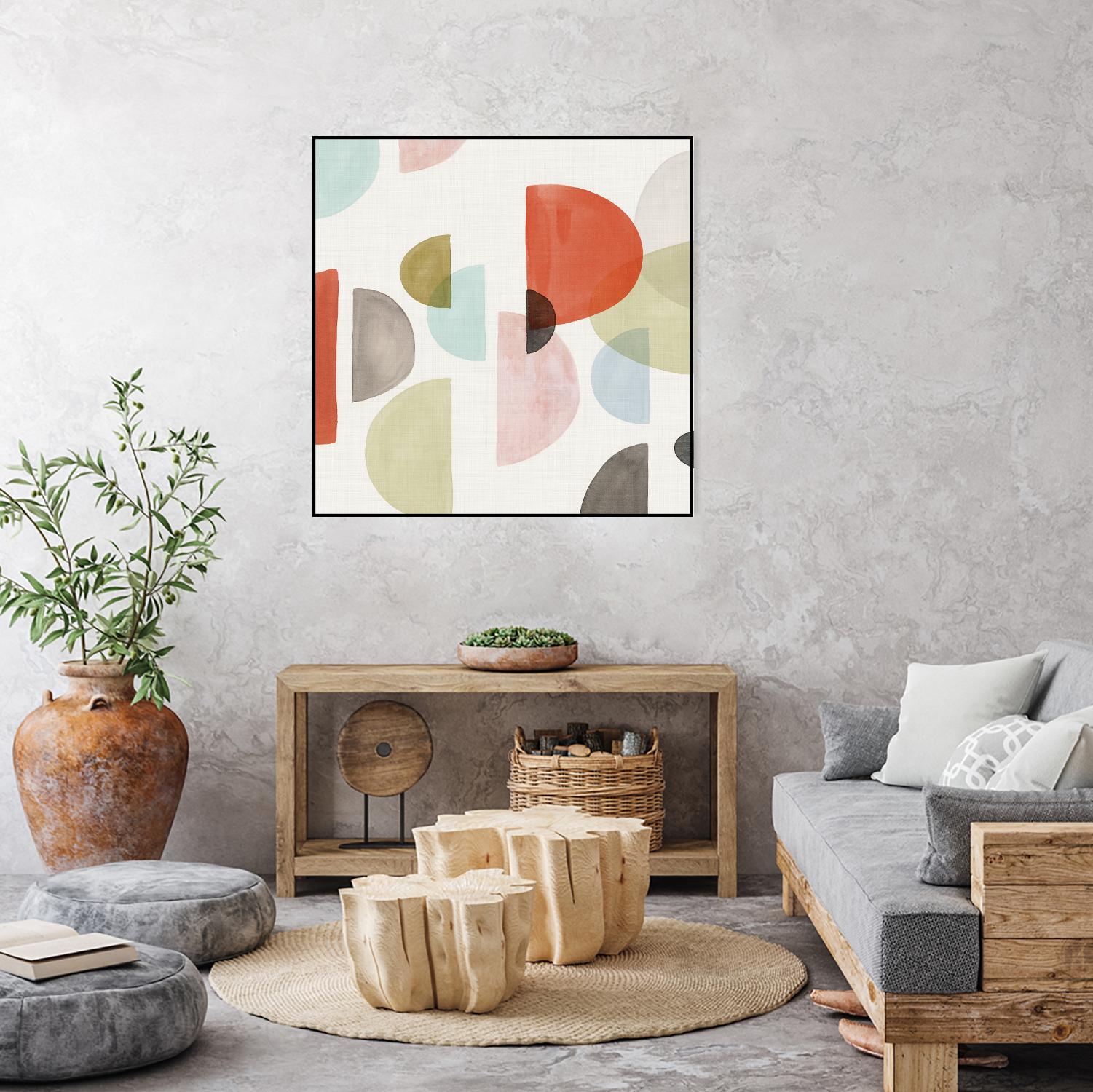 Dot Com I by Isabelle Z on GIANT ART - red abstract