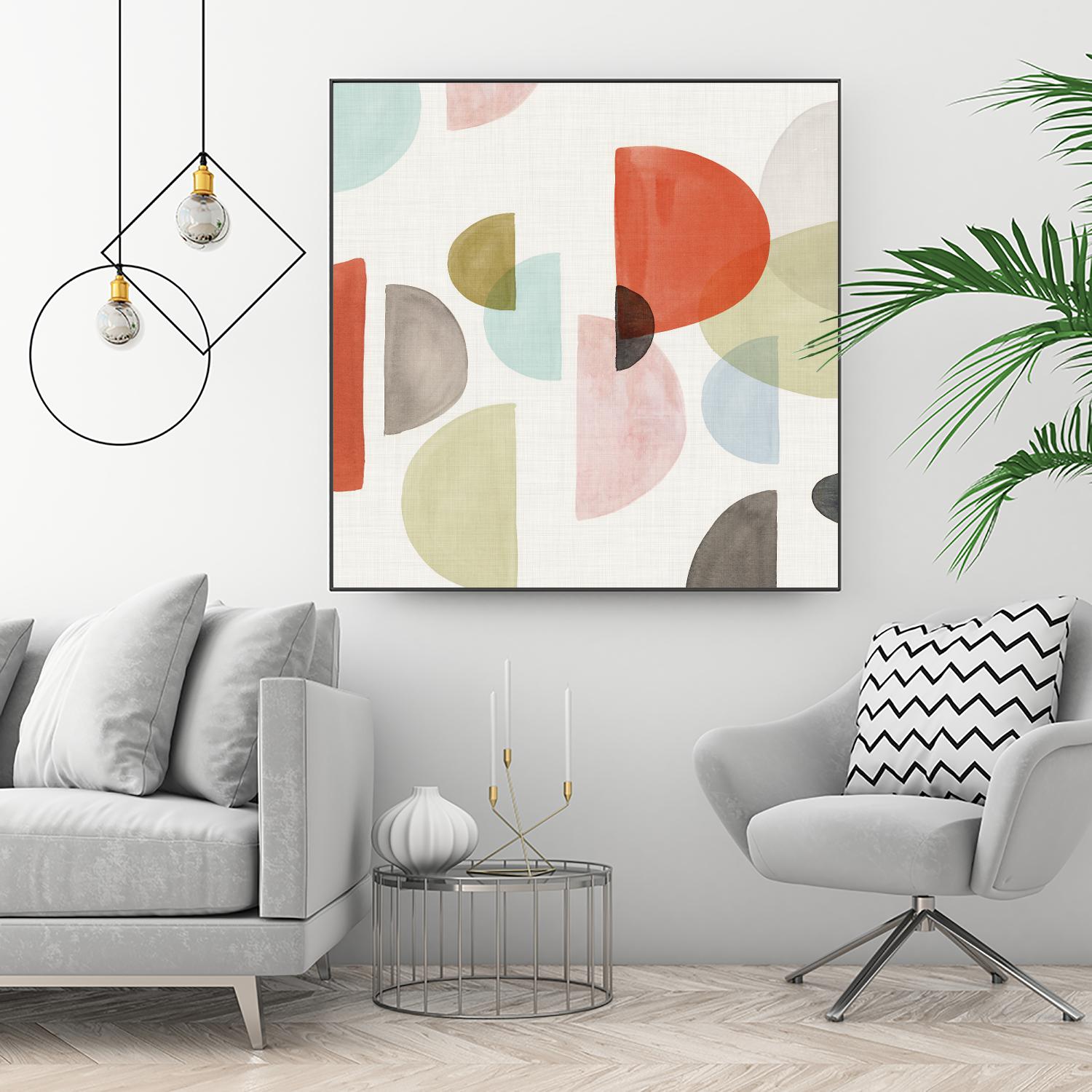 Dot Com I by Isabelle Z on GIANT ART - red abstract