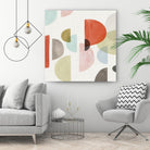 Dot Com I by Isabelle Z on GIANT ART - orange abstract