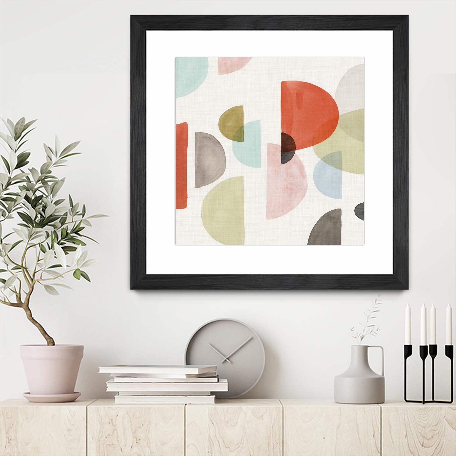 Dot Com I by Isabelle Z on GIANT ART - red abstract