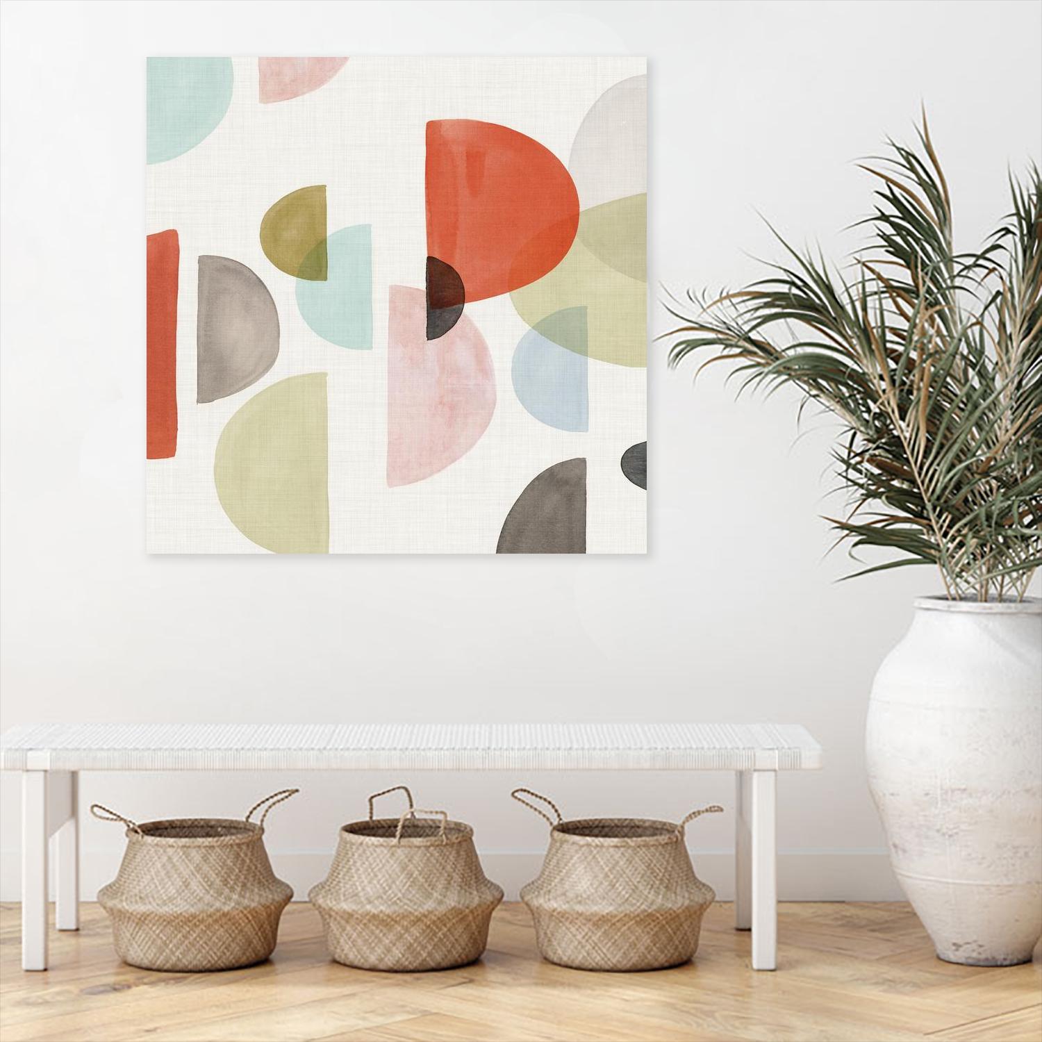 Dot Com I by Isabelle Z on GIANT ART - orange abstract