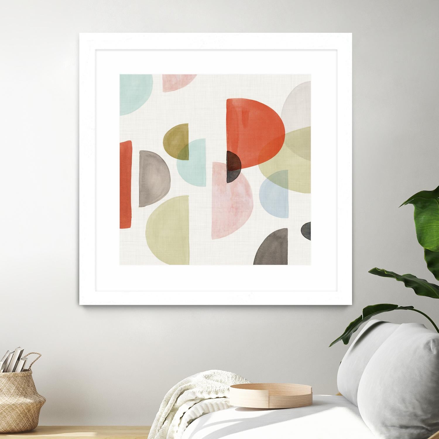 Dot Com I by Isabelle Z on GIANT ART - red abstract