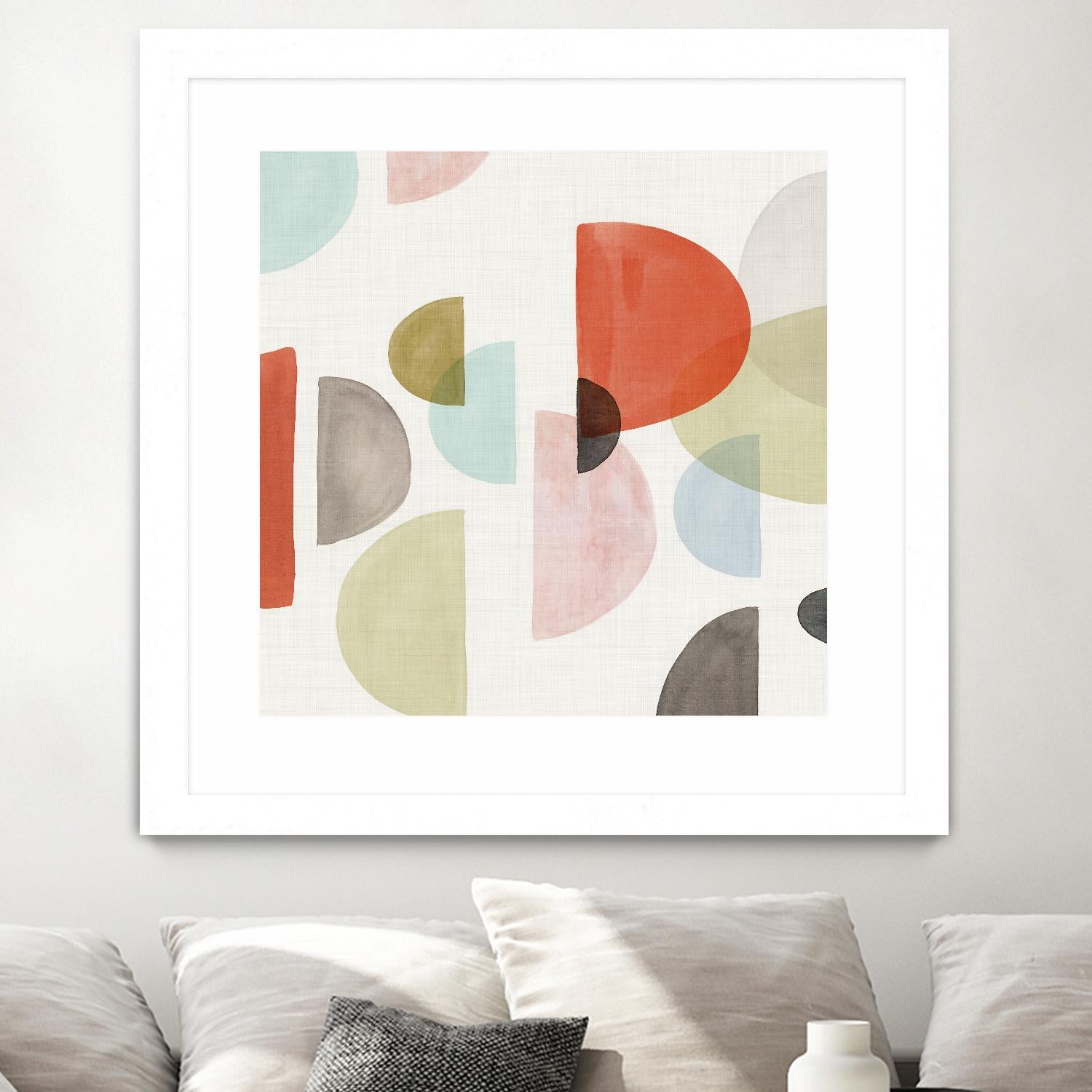 Dot Com I by Isabelle Z on GIANT ART - red abstract