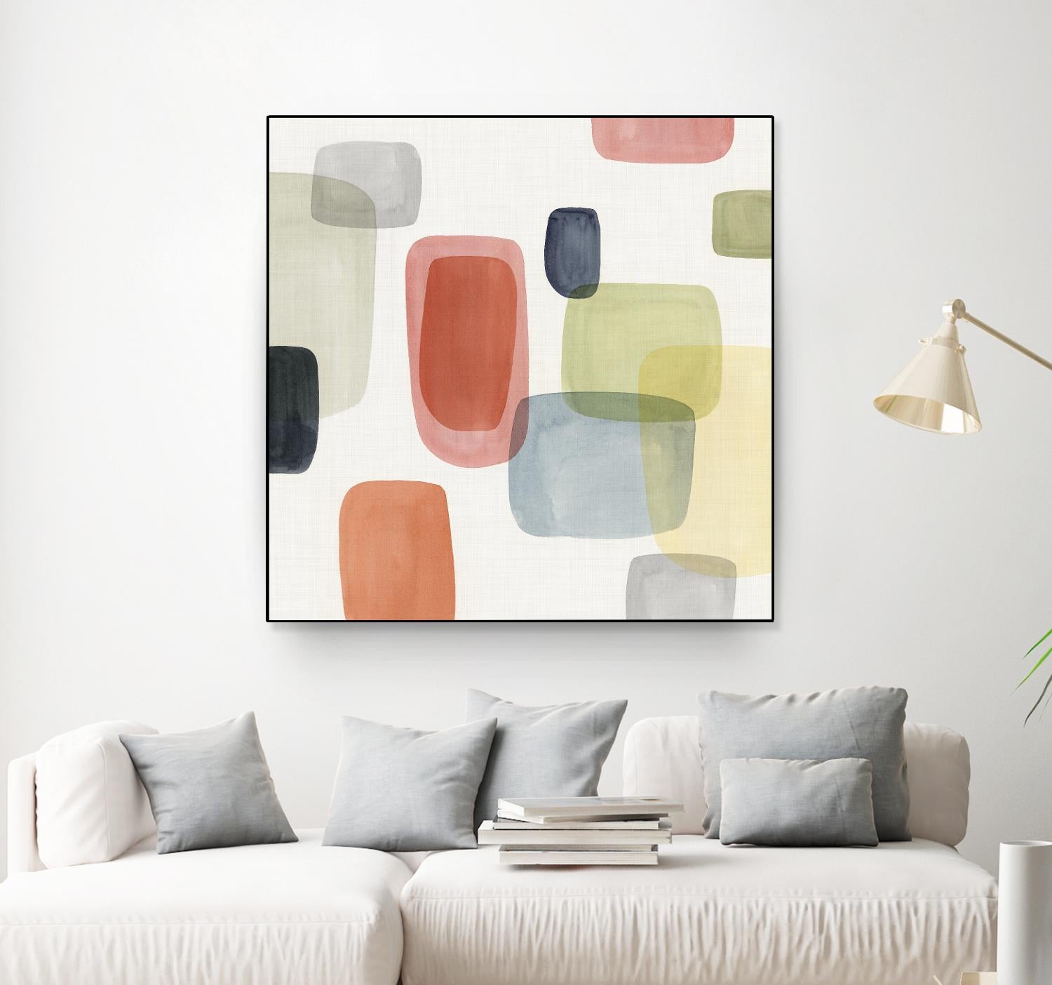 Commerce II by Isabelle Z on GIANT ART - red abstract