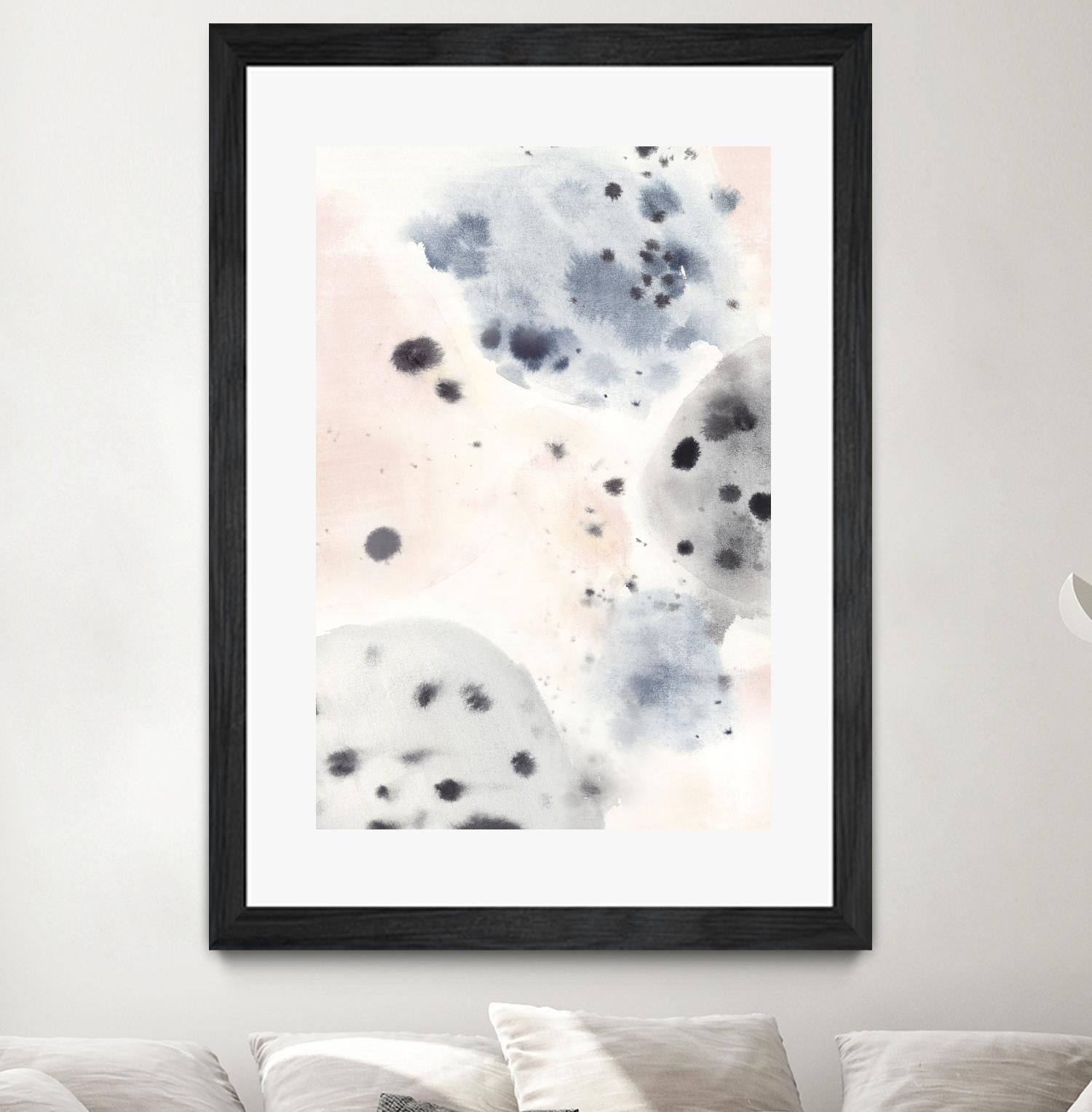 Islands I by Isabelle Z on GIANT ART - black abstract