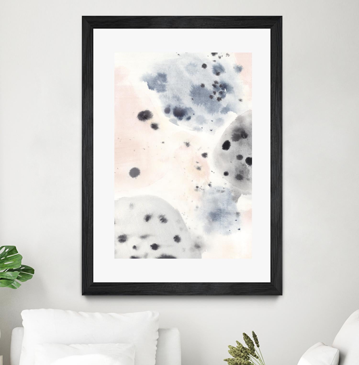 Islands I by Isabelle Z on GIANT ART - black abstract