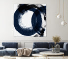 Deep Eternity by Isabelle Z on GIANT ART - blue black & white round