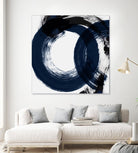 Deep Eternity by Isabelle Z on GIANT ART - blue black & white round