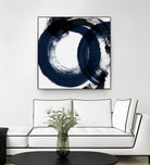 Deep Eternity by Isabelle Z on GIANT ART - blue black & white round
