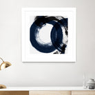 Deep Eternity by Isabelle Z on GIANT ART - blue black & white round