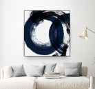 Deep Eternity by Isabelle Z on GIANT ART - blue black & white round