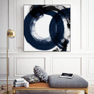 Deep Eternity by Isabelle Z on GIANT ART - blue black & white round