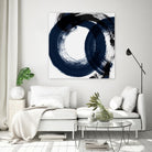 Deep Eternity by Isabelle Z on GIANT ART - blue black & white round