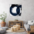Deep Eternity by Isabelle Z on GIANT ART - blue black & white round