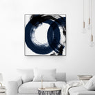 Deep Eternity by Isabelle Z on GIANT ART - blue black & white round