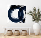 Deep Eternity by Isabelle Z on GIANT ART - blue black & white round