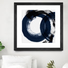 Deep Eternity by Isabelle Z on GIANT ART - blue black & white round