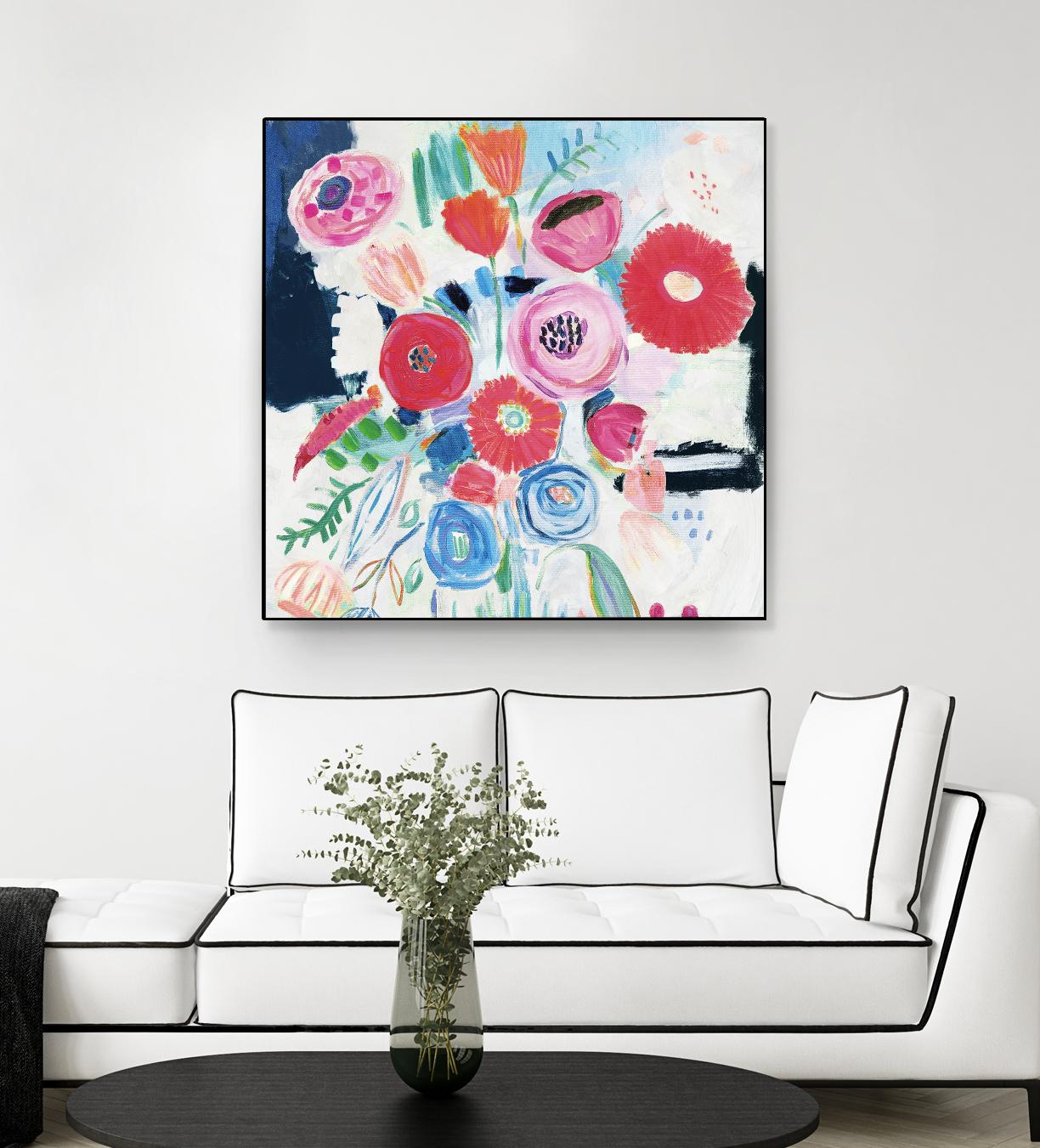 Fresh Florals II by Farida Zaman on GIANT ART - white floral