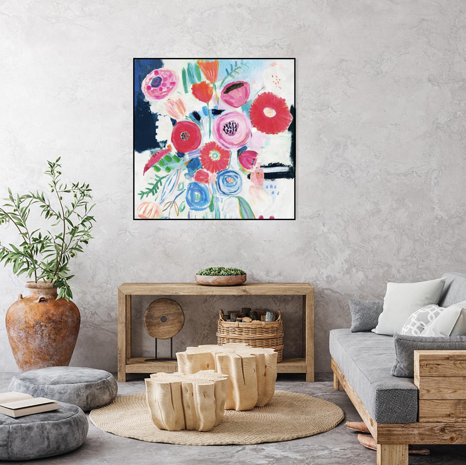 Fresh Florals II by Farida Zaman on GIANT ART - white floral