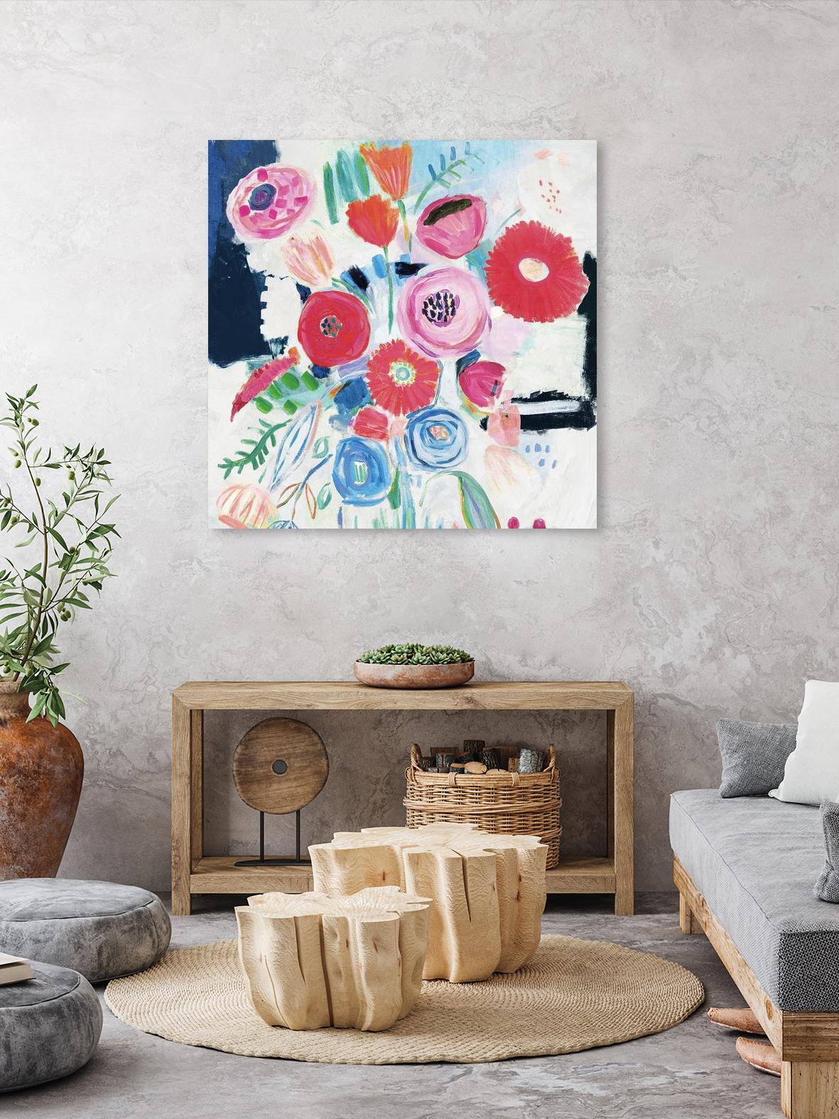 Fresh Florals II by Farida Zaman on GIANT ART - white floral