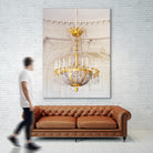 Versailles Chandelier III by Georgianna Lane on GIANT ART - gold architectural