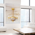 Versailles Chandelier III by Georgianna Lane on GIANT ART - gold architectural