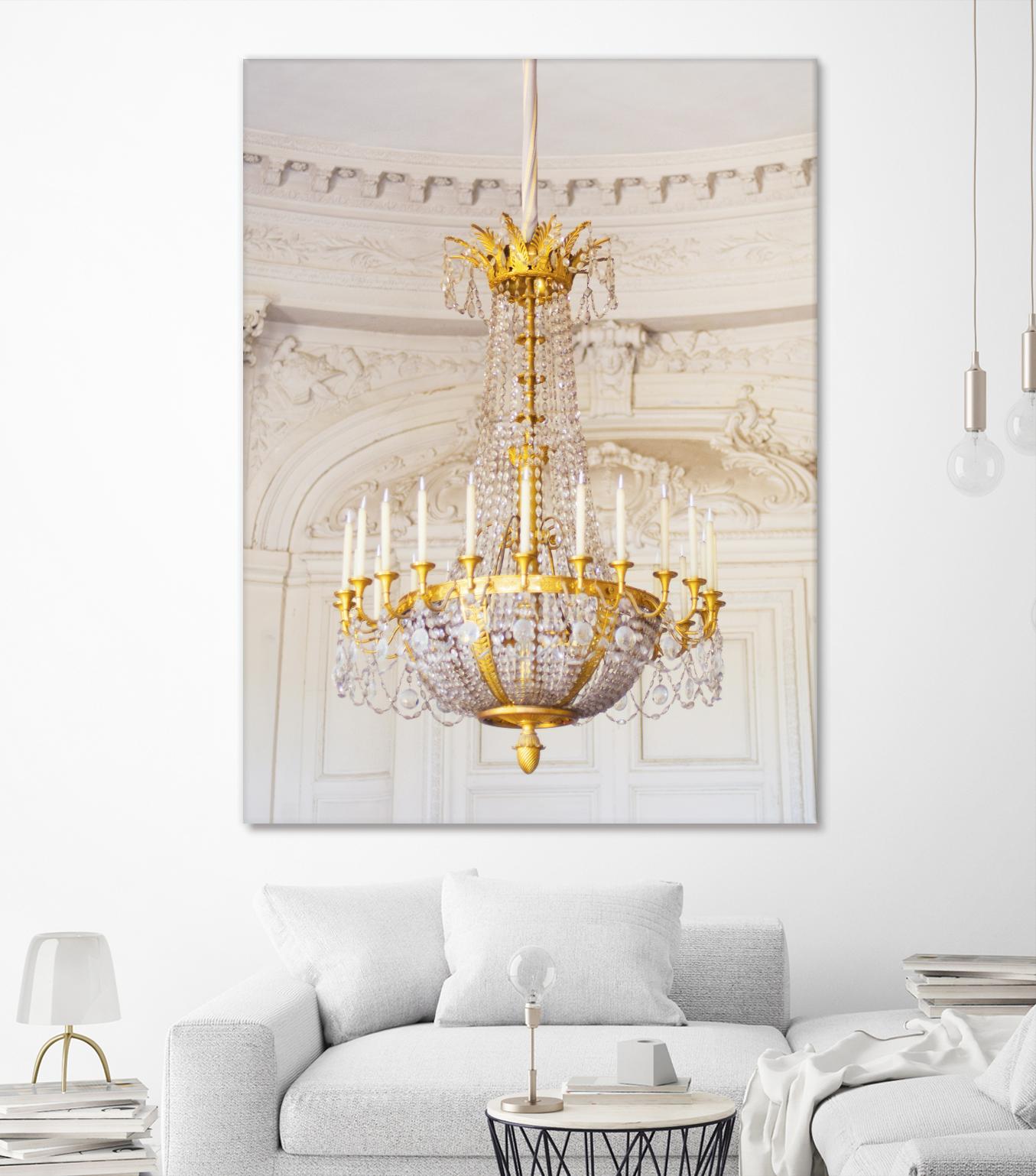 Versailles Chandelier III by Georgianna Lane on GIANT ART - gold architectural