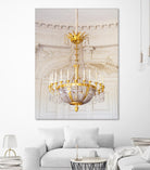 Versailles Chandelier III by Georgianna Lane on GIANT ART - gold architectural