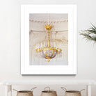 Versailles Chandelier III by Georgianna Lane on GIANT ART - gold architectural lustre