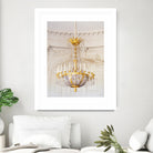 Versailles Chandelier III by Georgianna Lane on GIANT ART - gold architectural lustre