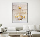 Versailles Chandelier III by Georgianna Lane on GIANT ART - gold architectural