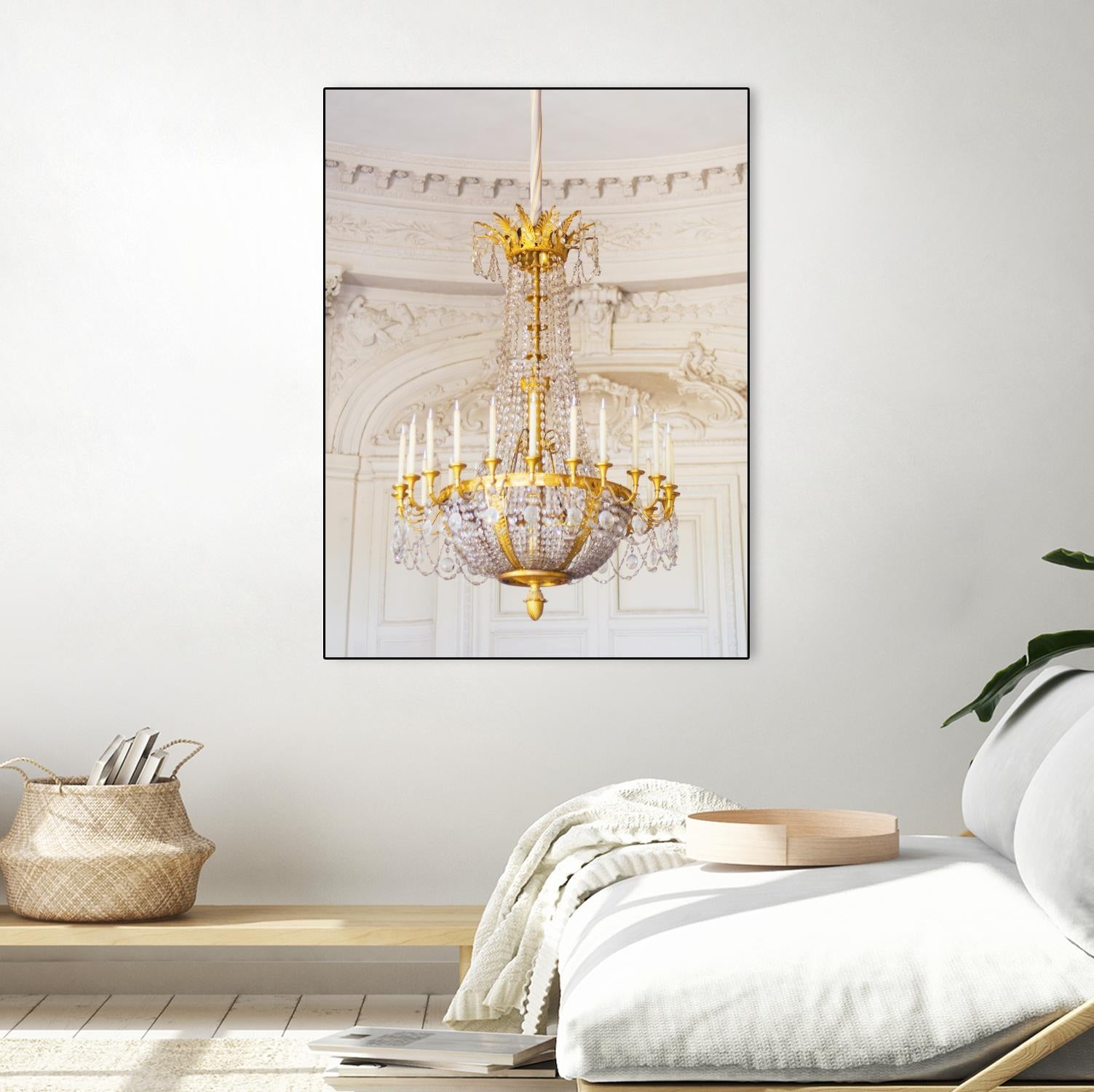 Versailles Chandelier III by Georgianna Lane on GIANT ART - gold architectural