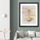Versailles Chandelier III by Georgianna Lane on GIANT ART - gold architectural lustre