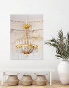 Versailles Chandelier III by Georgianna Lane on GIANT ART - gold architectural lustre