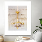 Versailles Chandelier III by Georgianna Lane on GIANT ART - gold architectural lustre
