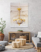 Versailles Chandelier III by Georgianna Lane on GIANT ART - gold architectural lustre