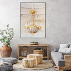 Versailles Chandelier III by Georgianna Lane on GIANT ART - gold architectural