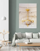 Versailles Chandelier III by Georgianna Lane on GIANT ART - gold architectural lustre