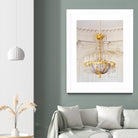 Versailles Chandelier III by Georgianna Lane on GIANT ART - gold architectural lustre