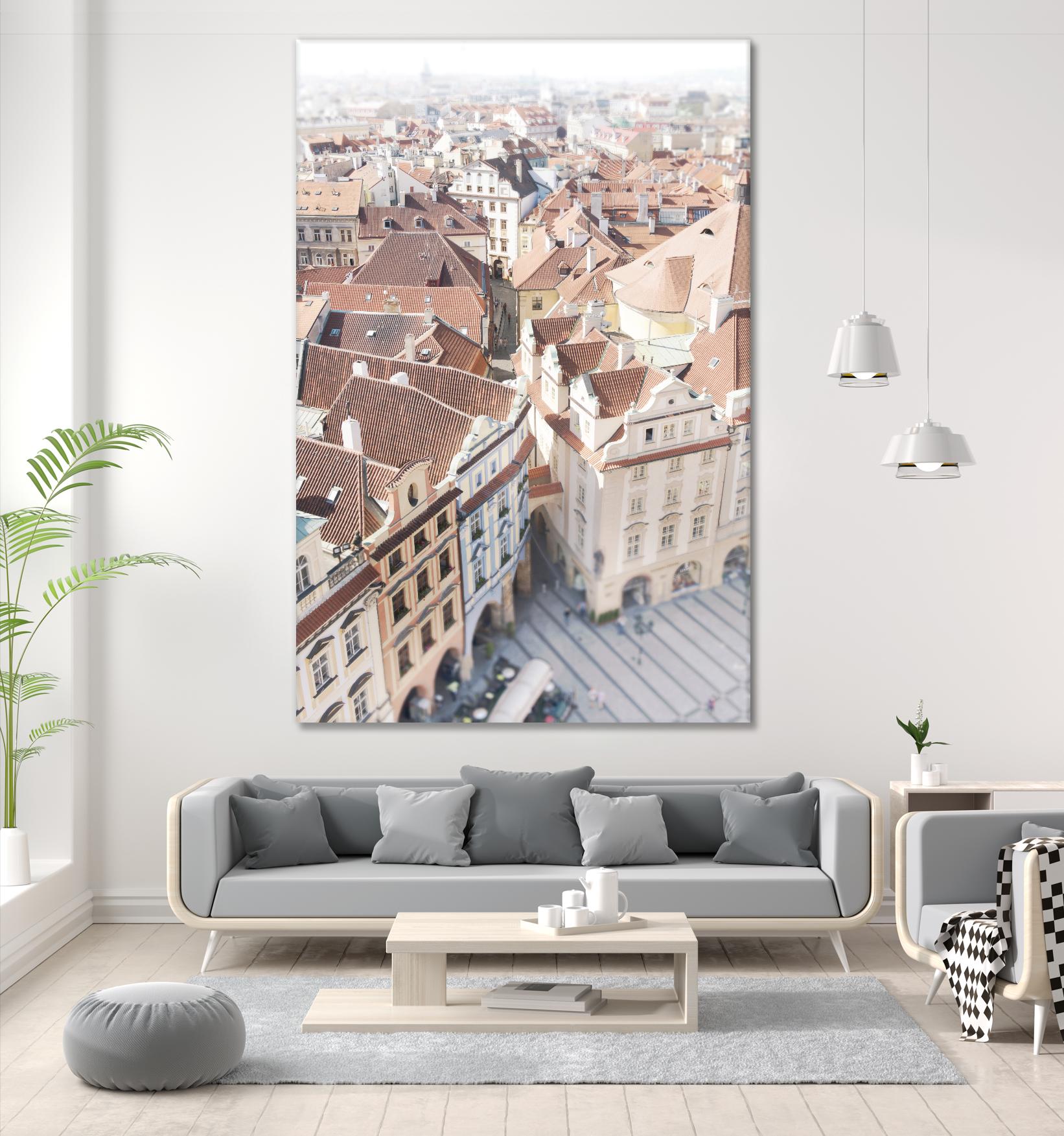 Prague by Georgianna Lane on GIANT ART - white city scene