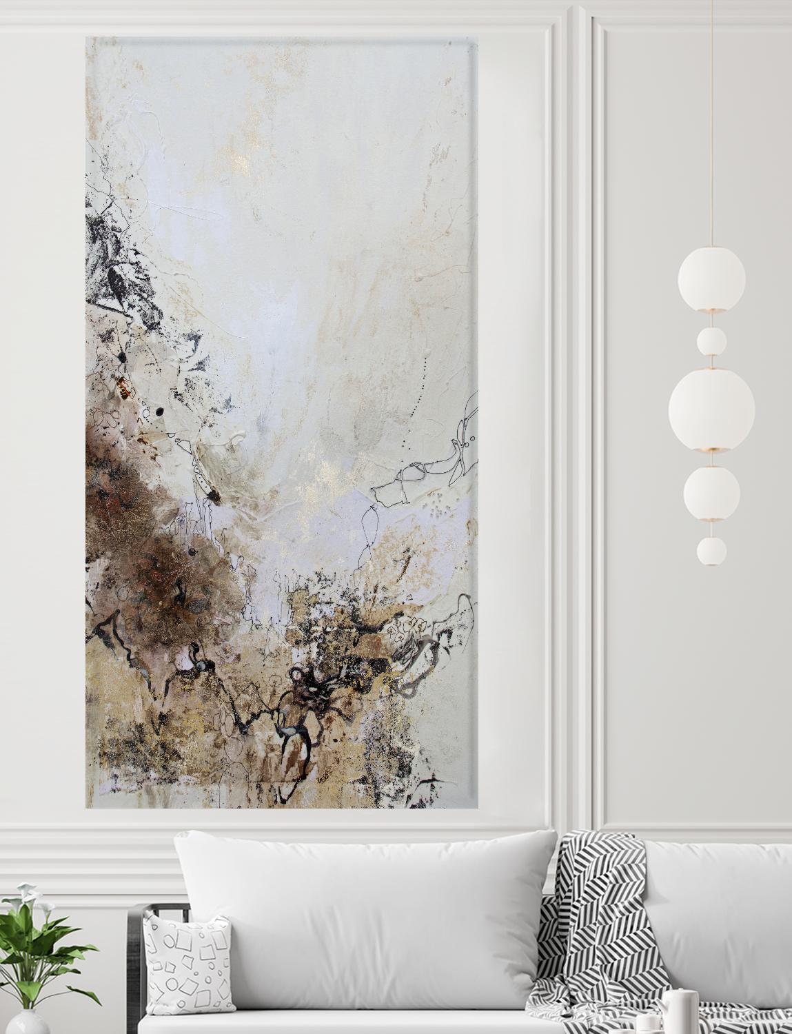 Stained II by Jennifer Gardner on GIANT ART - brown abstract