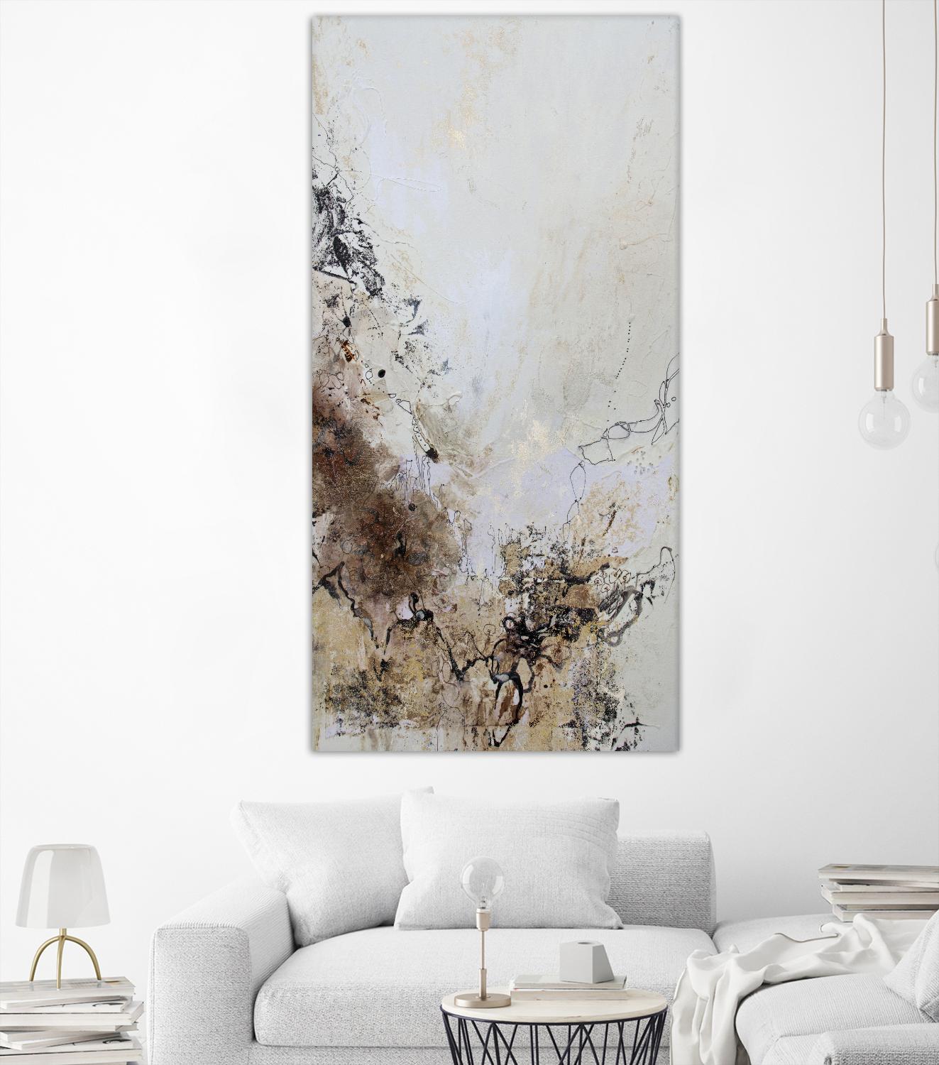 Stained II by Jennifer Gardner on GIANT ART - brown abstract