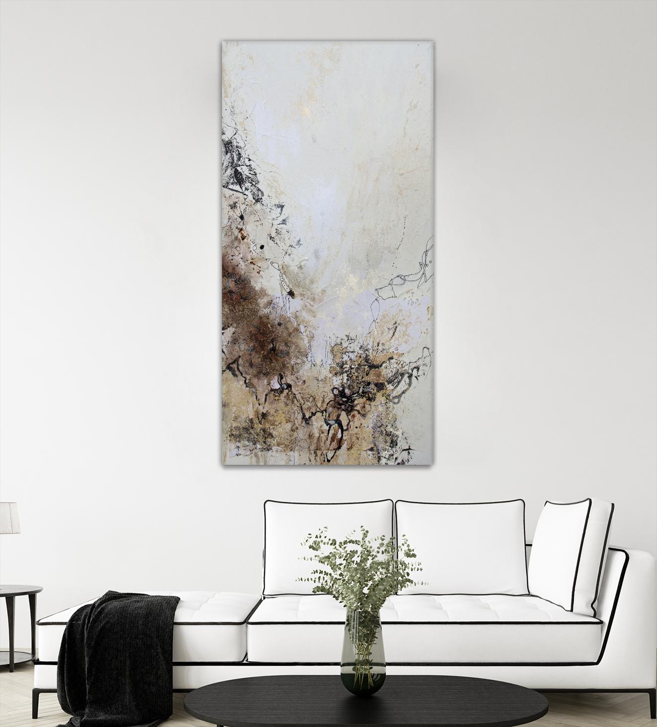 Stained II by Jennifer Gardner on GIANT ART - brown abstract