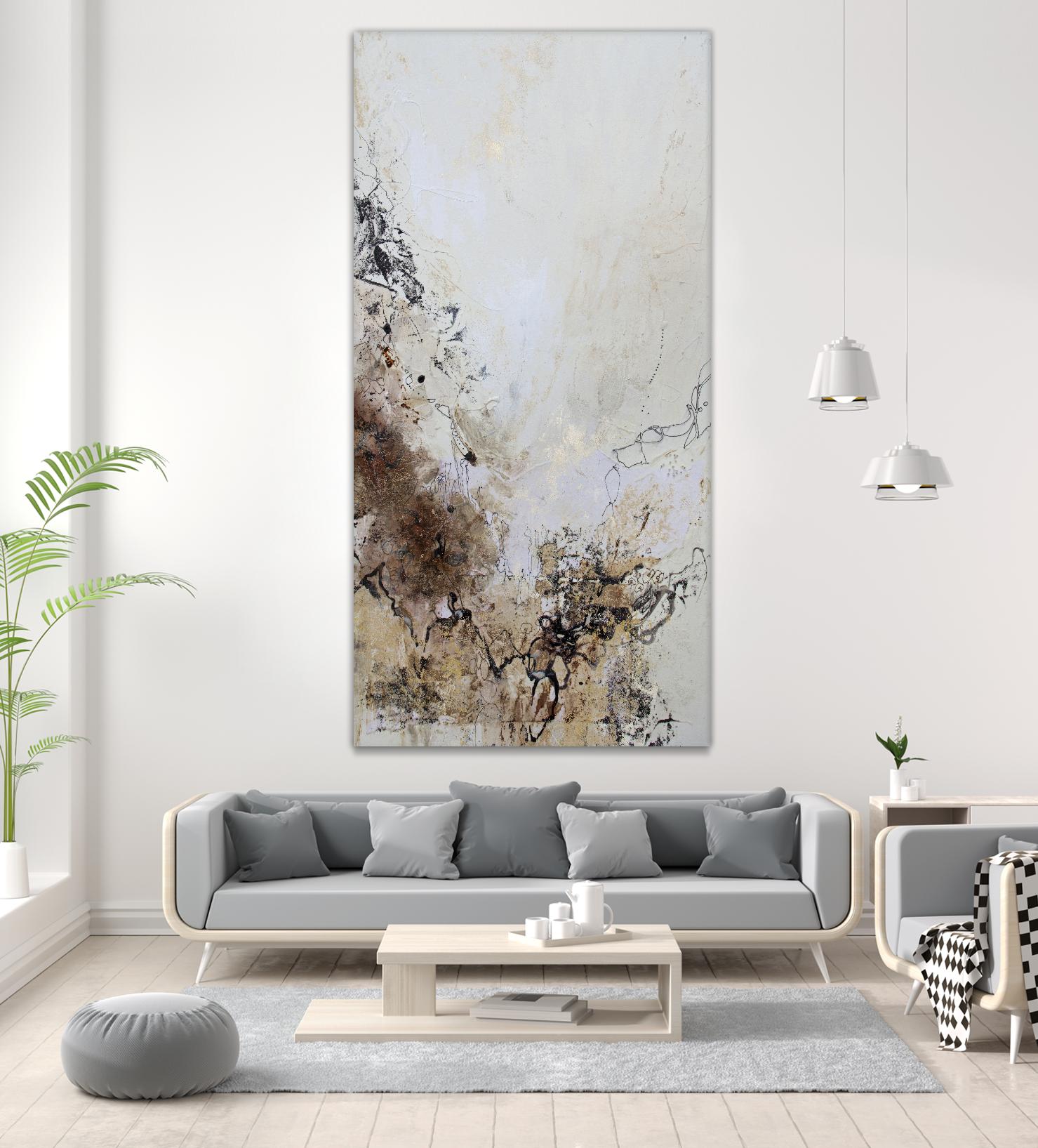 Stained II by Jennifer Gardner on GIANT ART - brown abstract