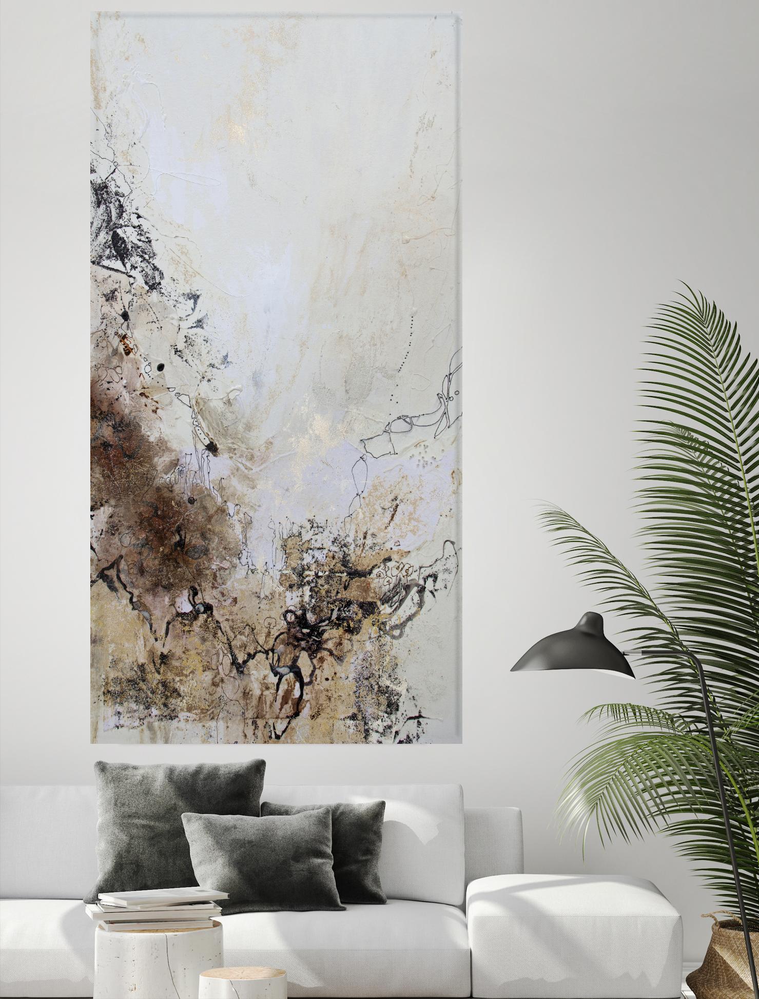 Stained II by Jennifer Gardner on GIANT ART - brown abstract