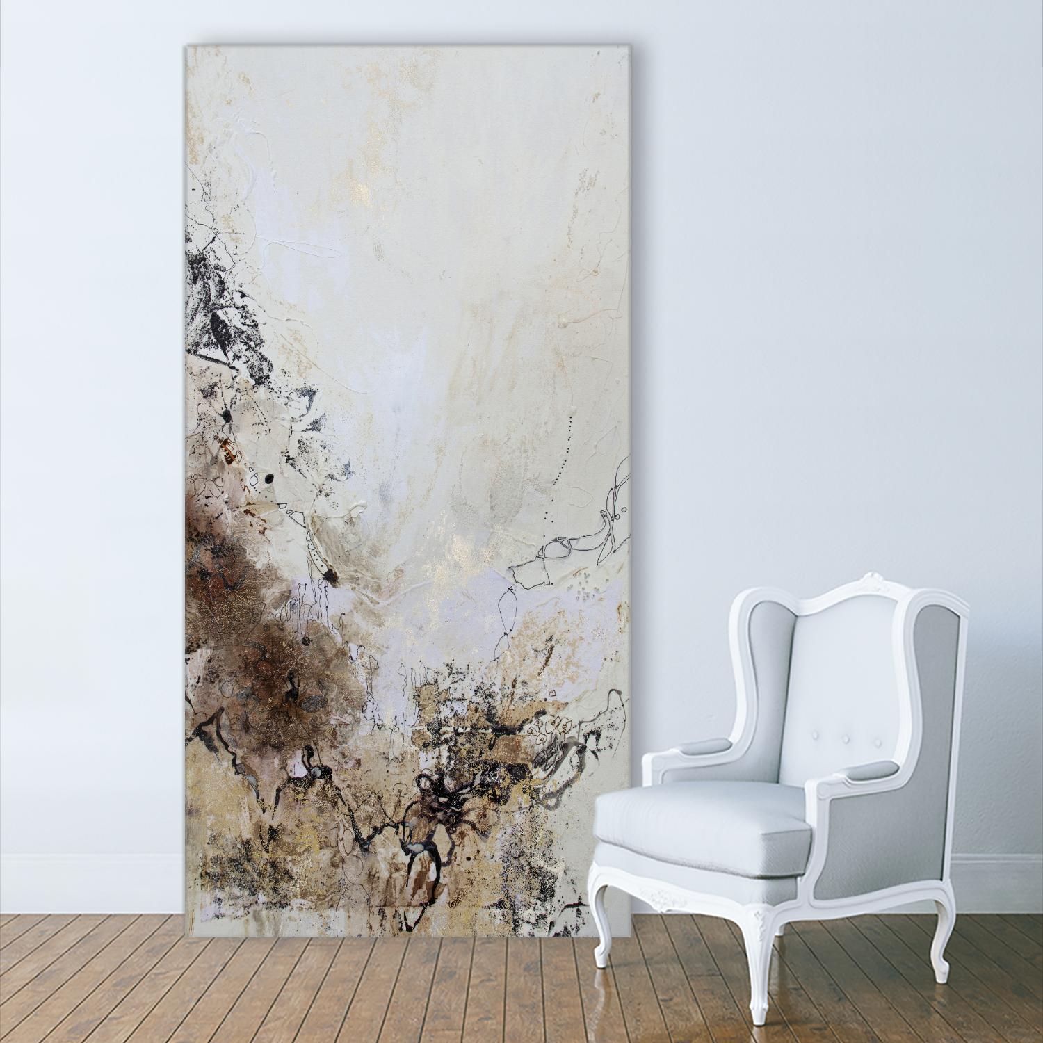 Stained II by Jennifer Gardner on GIANT ART - brown abstract